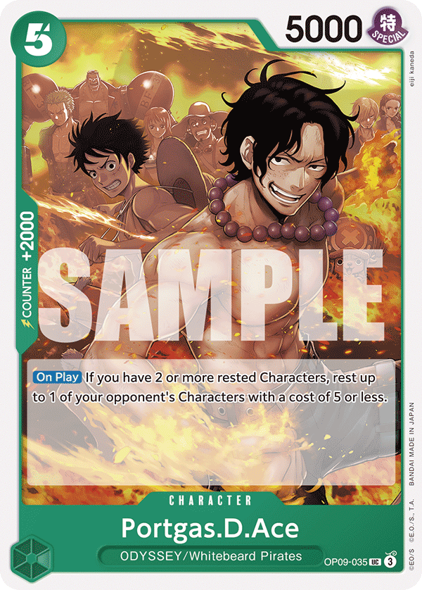 OPTCG Emperors in the New World OP09-035 Portgas.D.Ace