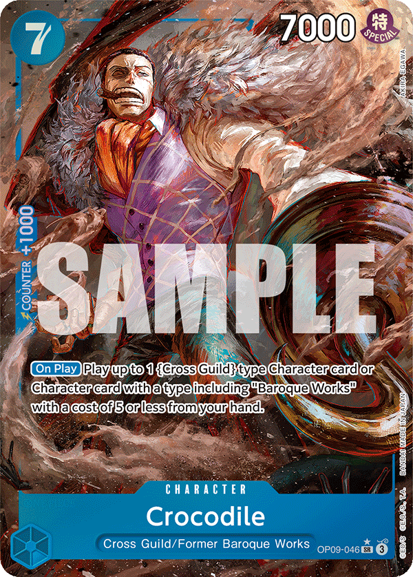 OPTCG Emperors in the New World OP09-046 Crocodile (SR) Alternate Art