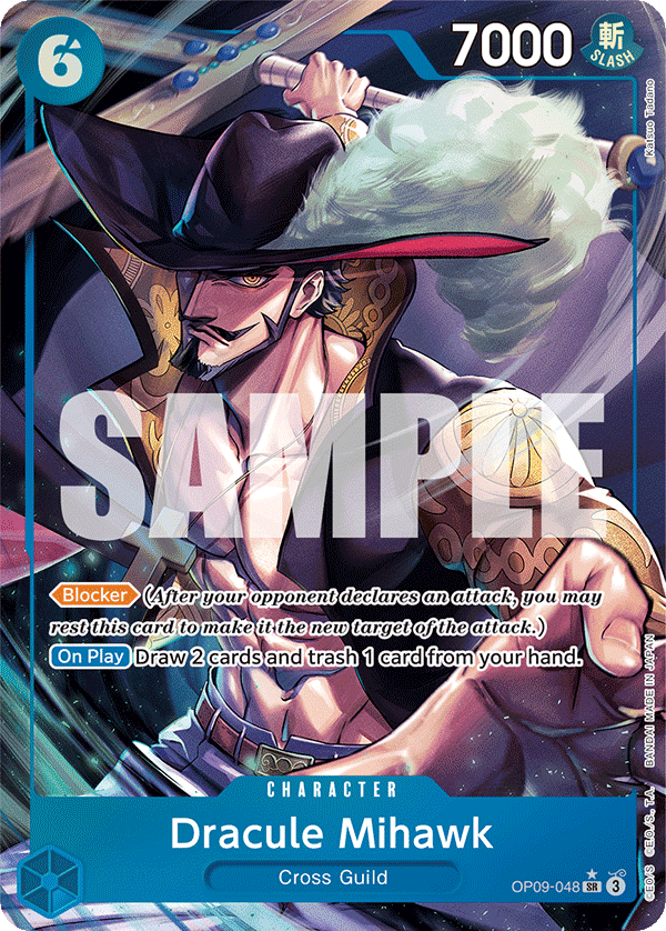 OPTCG Emperors in the New World OP09-048 Dracule Mihawk (SR) Alternate Art