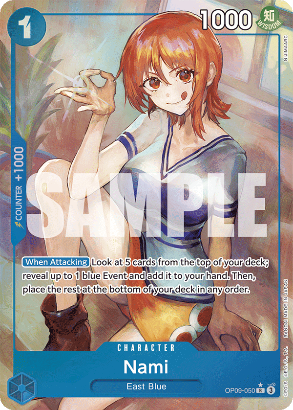 OPTCG Emperors in the New World OP09-050 Nami Alternate Art
