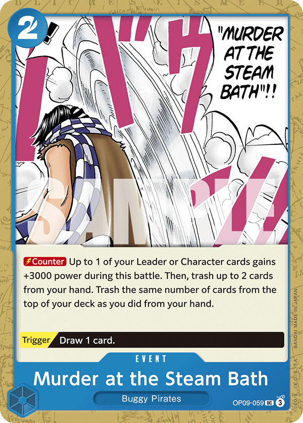 OPTCG Emperors in the New World OP09-059 Murder at the Steam Bath