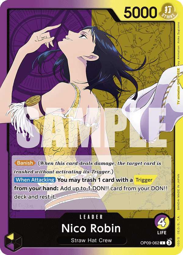 OPTCG Emperors in the New World OP09-062 Nico Robin (Leader)