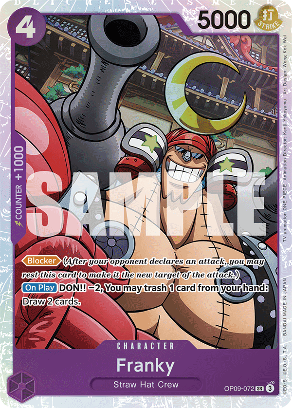 OPTCG Emperors in the New World OP09-072 Franky (SR)