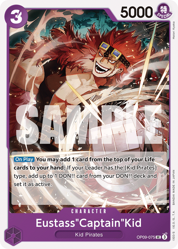 OPTCG Emperors in the New World OP09-075 Eustass"Captain"Kidd