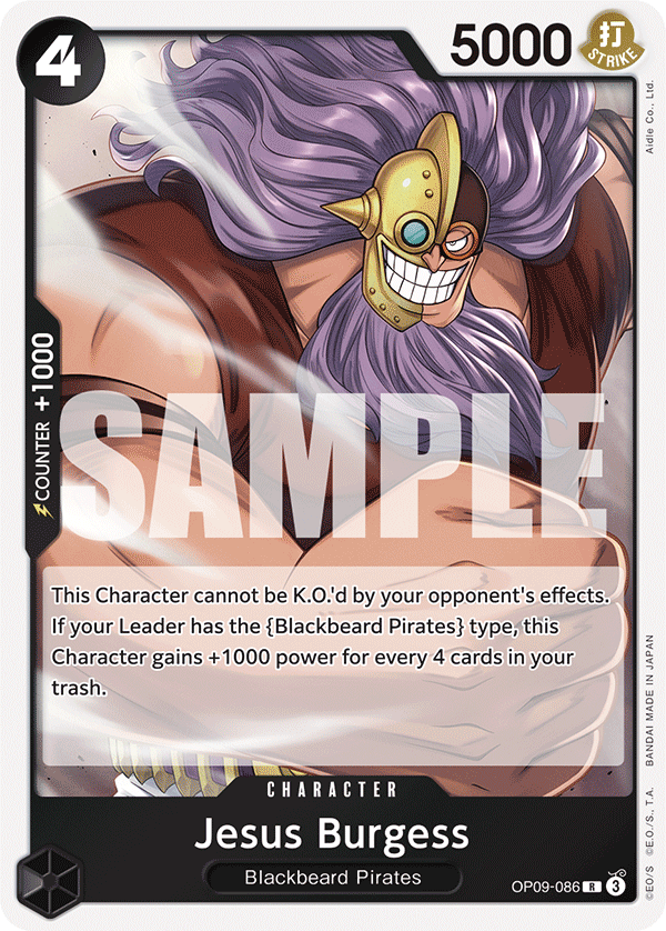 OPTCG Emperors in the New World OP09-086 Jesus Burgess