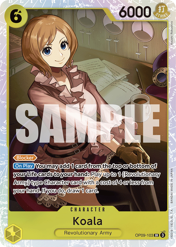 OPTCG Emperors in the New World OP09-103 Koala (SR)