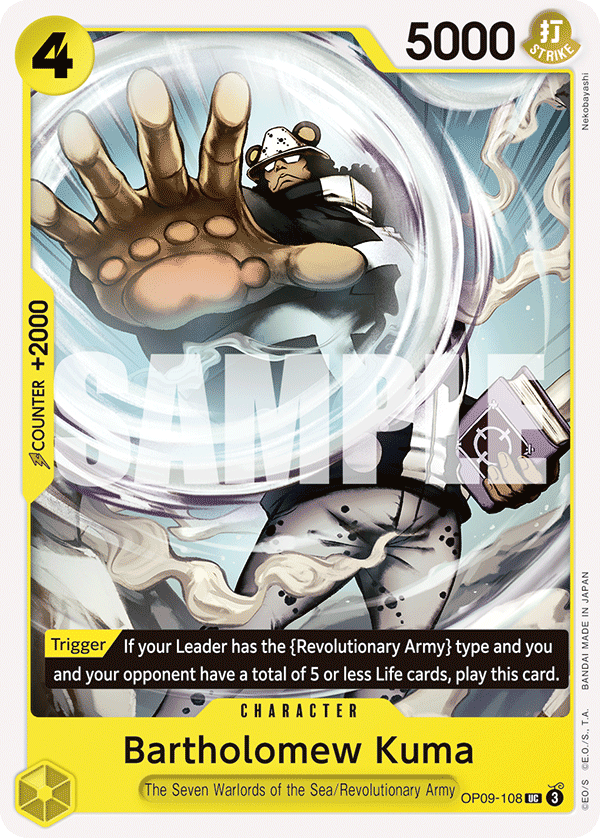 OPTCG Emperors in the New World OP09-108 Bartholomew Kuma