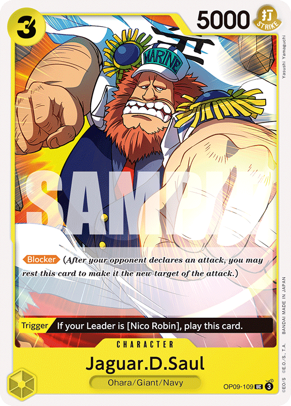 OPTCG Emperors in the New World OP09-109 Jaguar.D.Saul