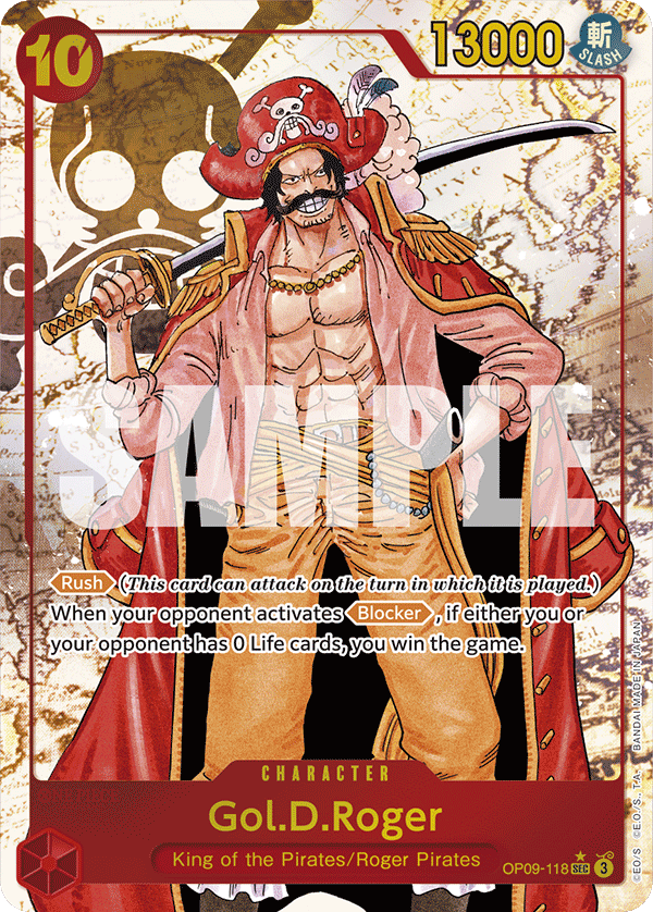OPTCG Emperors in the New World OP09-118 Gol.D.Roger (SEC) Alternate Art