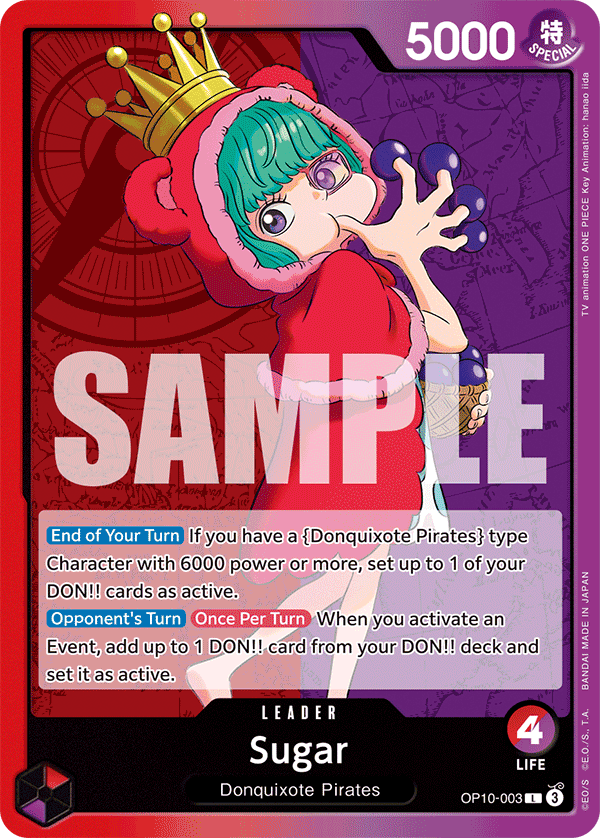OPTCG Royal Blood OP10-003 Sugar (Leader)
