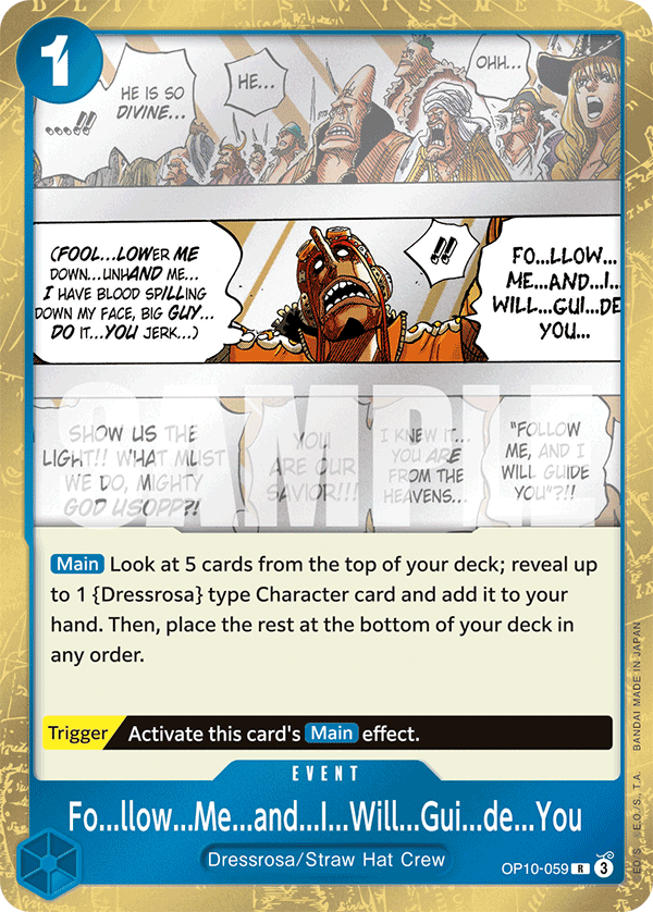 OPTCG Royal Blood OP10-059 Fo…llow…Me…and…I…Will…Gui…de…You