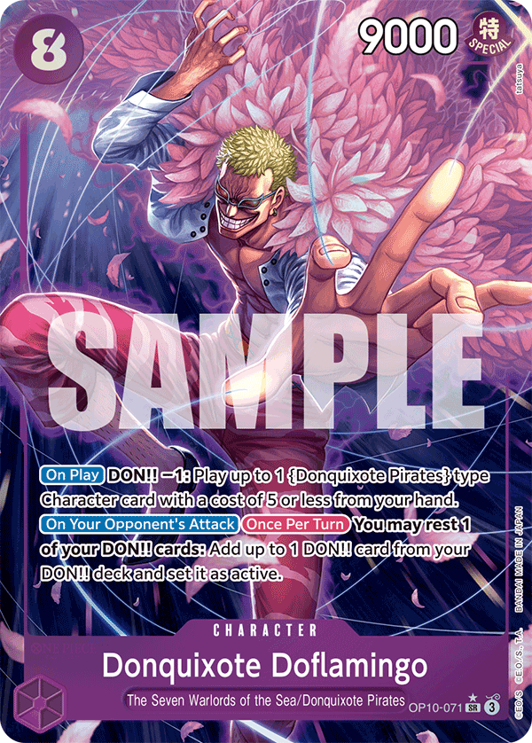 OPTCG Royal Blood OP10-071 Donquixote Doflamingo (SR) Alternate Art