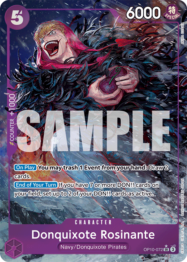 OPTCG Royal Blood OP10-072 Donquixote Rosinante (SR) Alternate Art