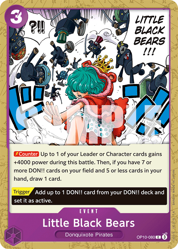 OPTCG Royal Blood OP10-080 Little Black Bears