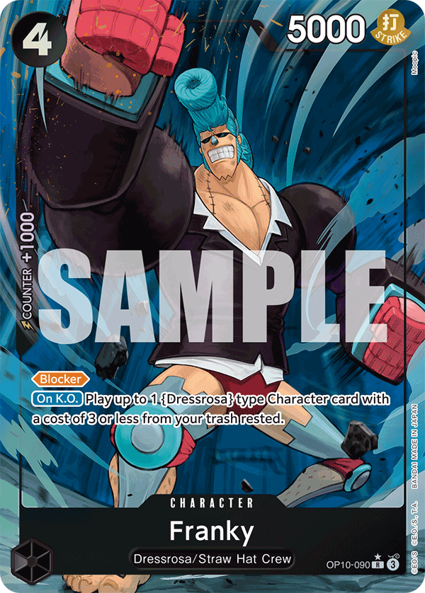 OPTCG Royal Blood OP10-090 Franky Alternate Art