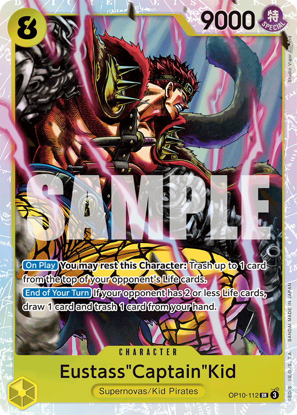 OPTCG Royal Blood OP10-112 Eustass"Captain"Kid (SR)