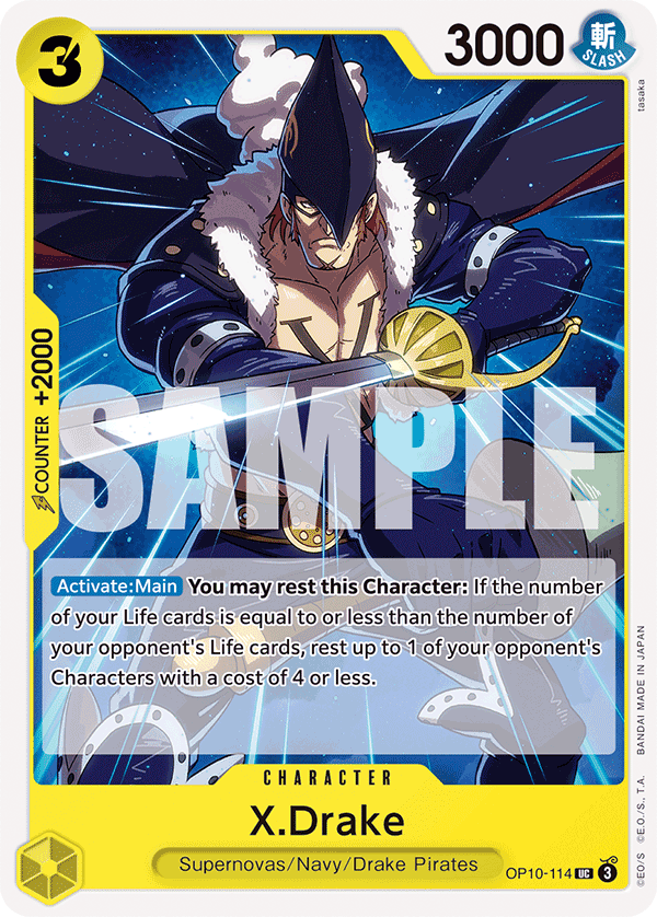 OPTCG Royal Blood OP10-114 X.Drake