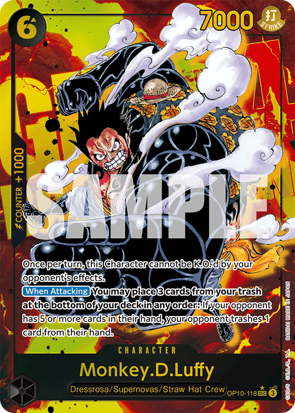 OPTCG Royal Blood OP10-118 Monkey.D.Luffy (SEC) Alternate Art