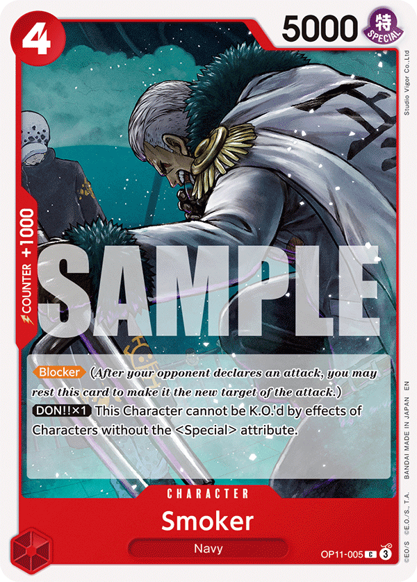 OPTCG A Fist of Divine Speed OP11-005 Smoker
