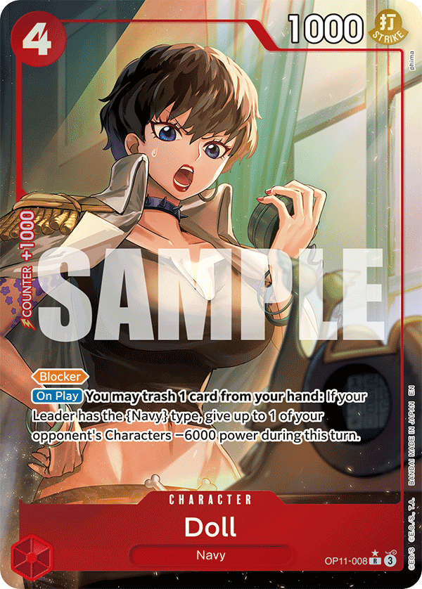 OPTCG A Fist of Divine Speed OP11-008 Doll Alternate Art