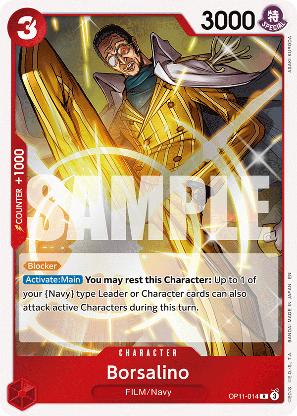 OPTCG A Fist of Divine Speed OP11-014 Borsalino