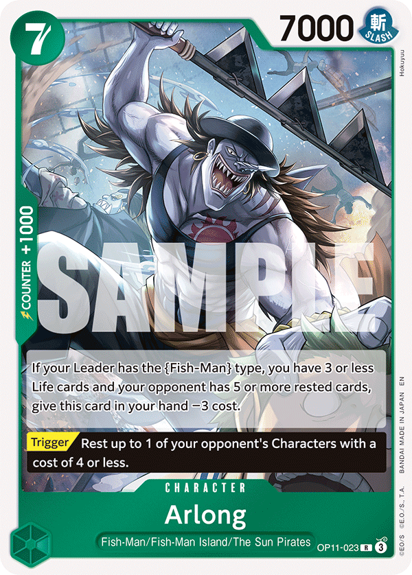 OPTCG A Fist of Divine Speed OP11-023 Arlong