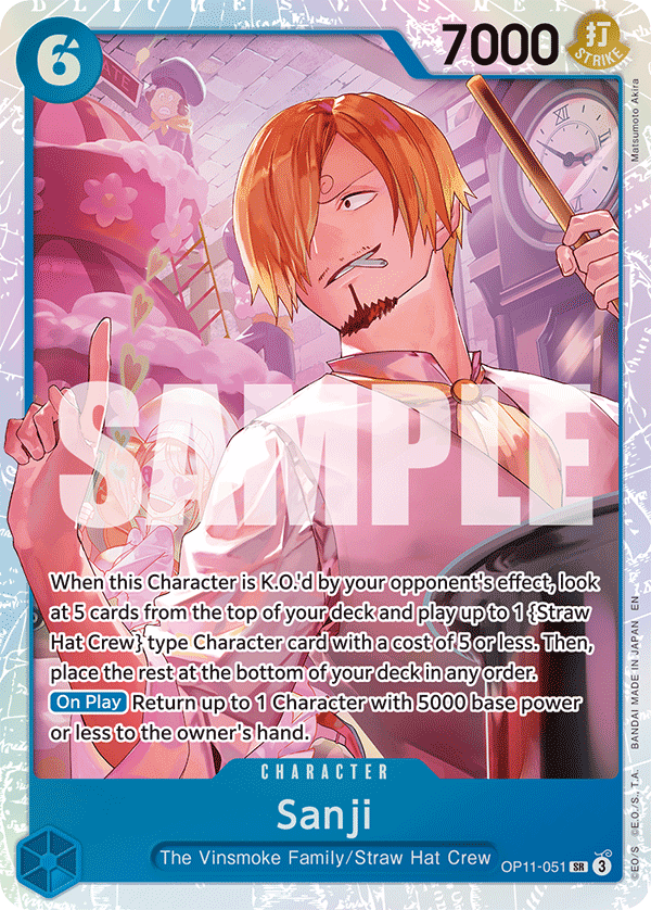 OPTCG A Fist of Divine Speed OP11-051 Sanji (SR)