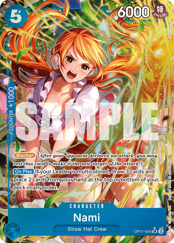 OPTCG A Fist of Divine Speed OP11-054 Nami (SR) Alternate Art