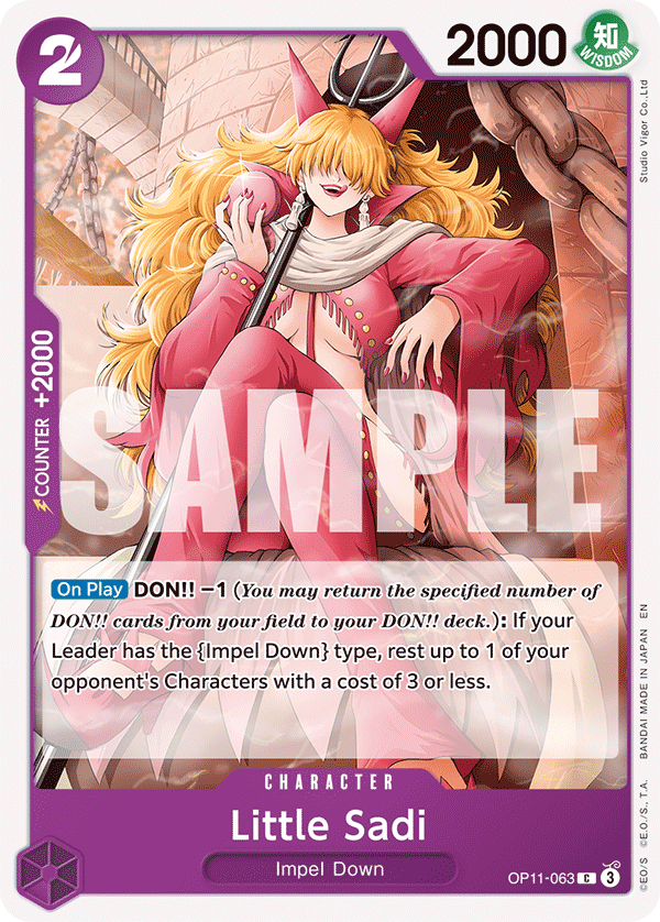 OPTCG A Fist of Divine Speed OP11-063 Little Sadi