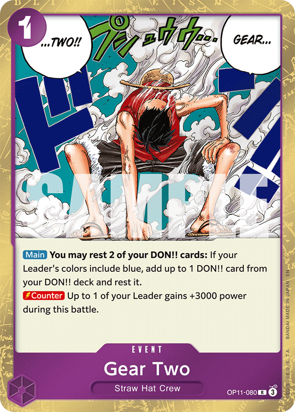 OPTCG A Fist of Divine Speed OP11-080 Gear Two