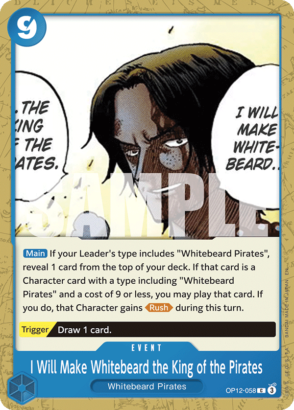 I Will Make Whitebeard the King of the Pirates (OP12-058)