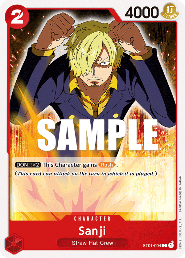 OPTCG Starter Deck Straw Hat Crew ST01-004 Sanji