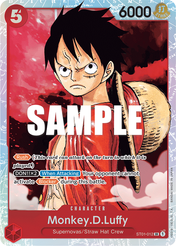 OPTCG Starter Deck Straw Hat Crew ST01-012 Monkey.D.Luffy (SR)