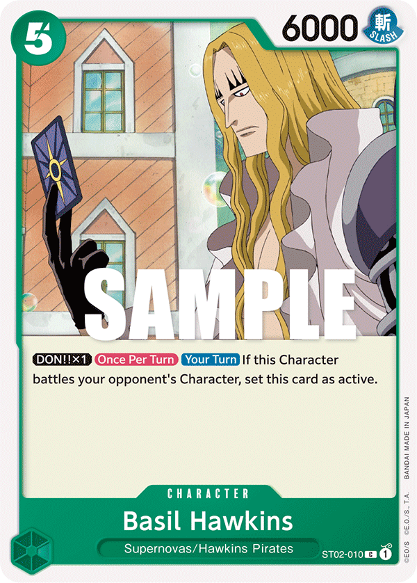 OPTCG Starter Deck Worst Generation ST02-010 Basil Hawkins