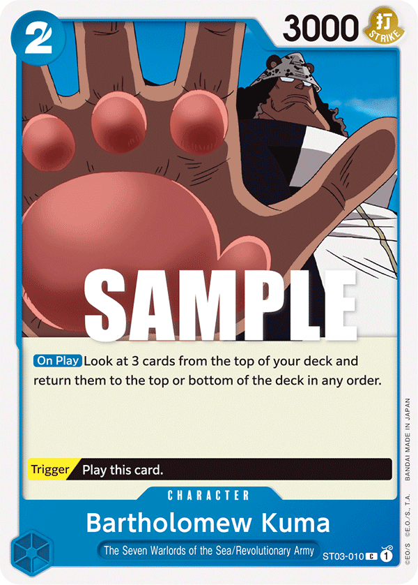 OPTCG Starter Deck The Seven Warlords of the Sea ST03-010 Bartholomew Kuma
