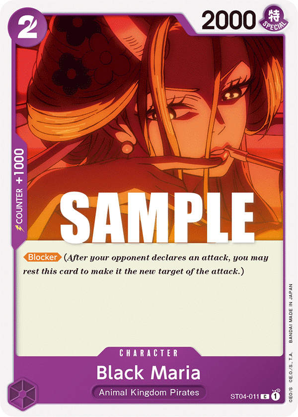 OPTCG Starter Deck Animal Kingdom Pirates ST04-011 Black Maria