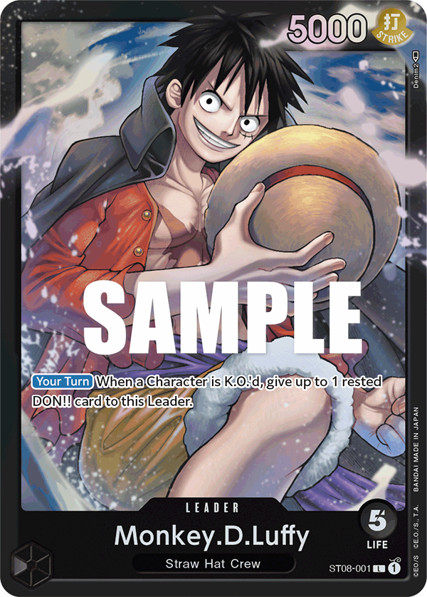 OPTCG Starter Deck Monkey D. Luffy ST08-001 Monkey.D.Luffy (Leader)