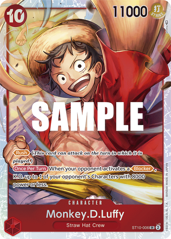 OPTCG Ultra Deck The Three Captains ST10-006 Monkey.D.Luffy (SR)