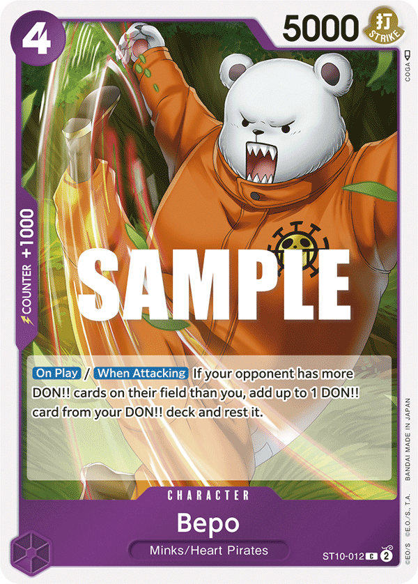 OPTCG Ultra Deck The Three Captains ST10-012 Bepo