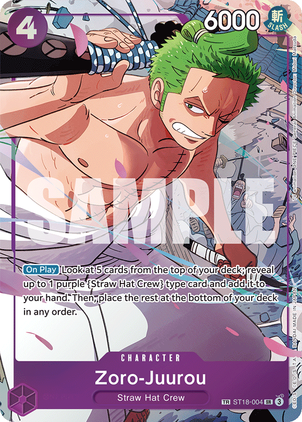OPTCG Emperors in the New World ST18-004 Zoro-Juurou (SR) Treasure Rare