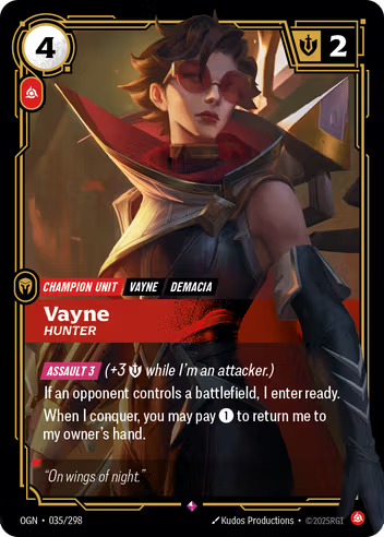 Riftbound Origins 035/298 Vayne Hunter