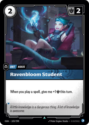 Riftbound Origins 103/298 Ravenbloom Student Foil