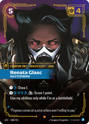 Riftbound Spiritforged 088/221 Renata Glasc Mastermind