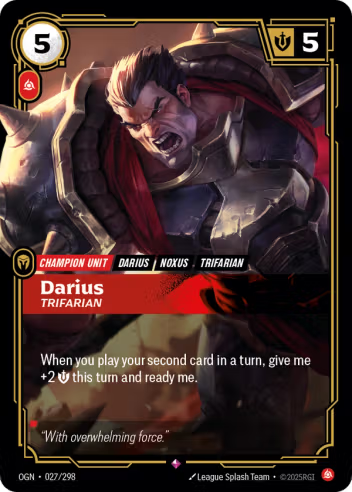 Riftbound Origins 027/298 Darius Trifarian