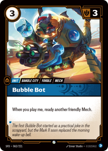 Riftbound Spiritforged 062/221 Bubble Bot