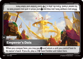 Riftbound Spiritforged 207/221 Emperor's Dais