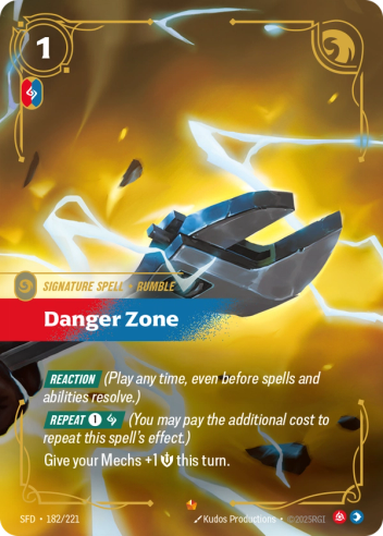 Riftbound Spiritforged 182/221 Danger Zone