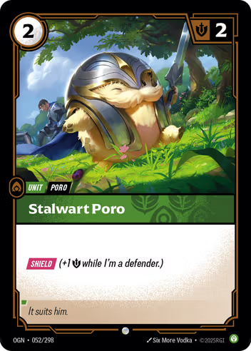 Riftbound Origins 052/298 Stalwart Poro Foil