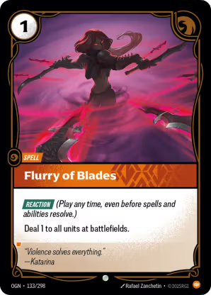 Riftbound Origins 133/298 Flurry of Blades