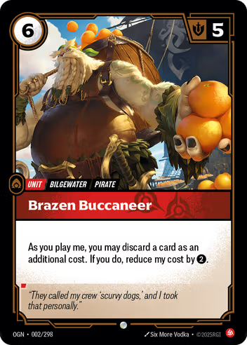 Riftbound Origins 002/298 Brazen Buccaneer